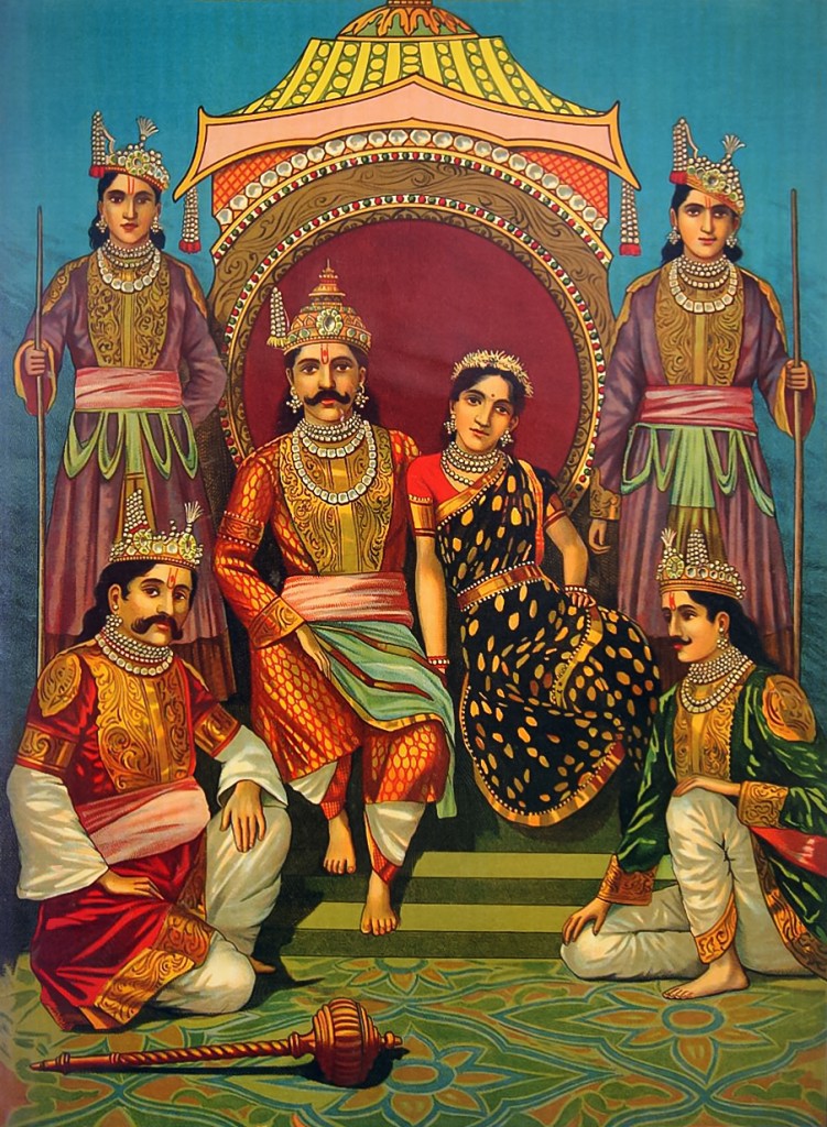 Draupadi_and_Pandavas