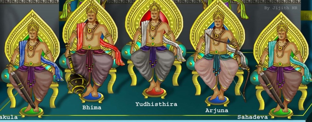 i cinque Pandavas - Copia