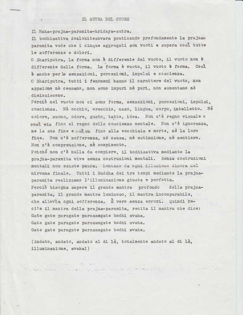 Maha Prajna Paramita Hrydaya Sutra - italiano e coreano.1